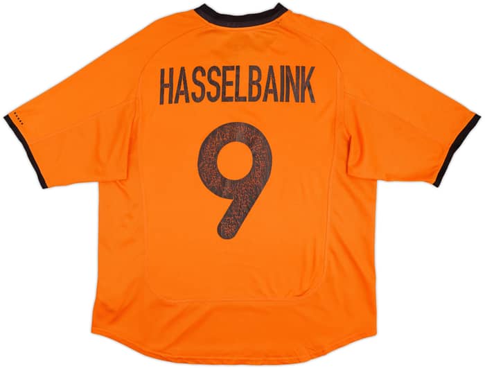 Camiseta de local del Netherlands 2000-02 Hasselbaink #9 - 5/10 - (L)