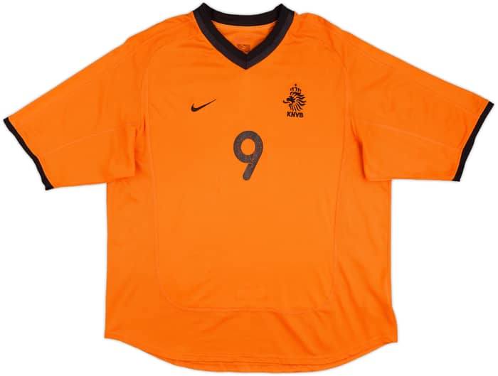 Camiseta de local del Netherlands 2000-02 Hasselbaink #9 - 5/10 - (L)