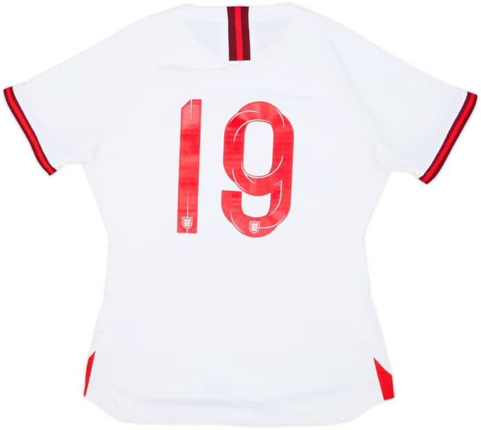 2019 England Lionesses Match Issue Home Shirt #19