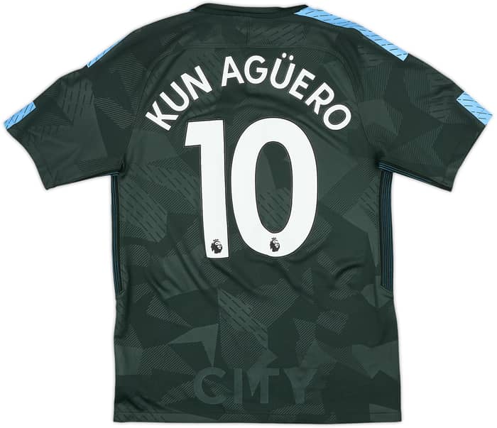 2017-18 Manchester City Third Shirt Kun Aguero #10 - 8/10 - (S)