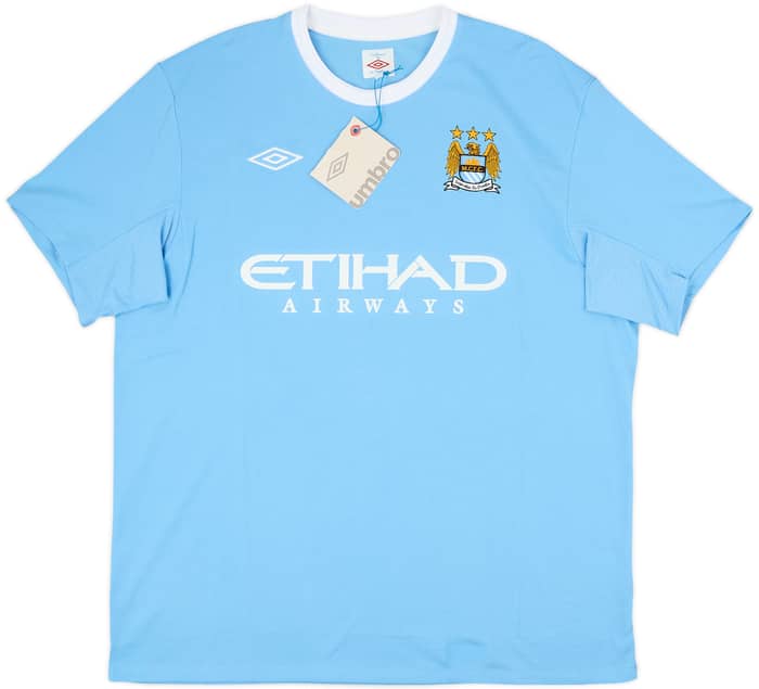 Camiseta de local del Manchester City 2009-10 Tevez #32 (XXL)