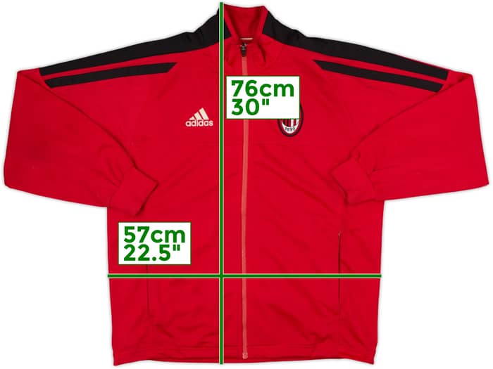 2001-02 AC Milan adidas Track Jacket - 6/10 - (S)