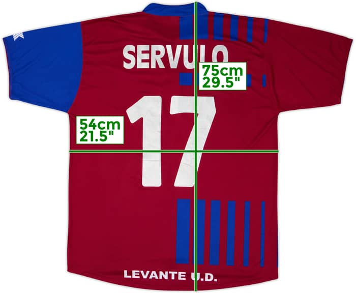 2004-05 Levante Home Shirt Servulo #17 - 6/10 - (M)