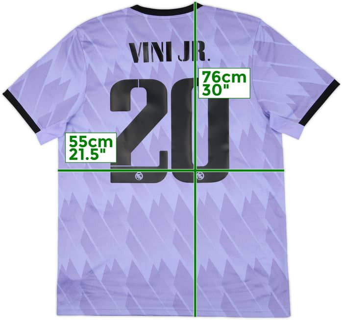 2022-23 Real Madrid Away Shirt Vini Jr #20 (L)
