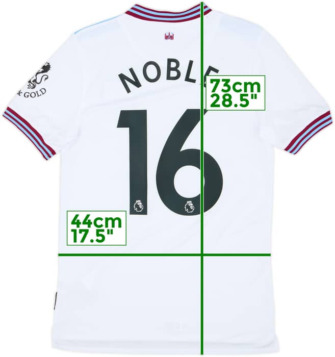 2019-20 West Ham Away Shirt Noble #16 (S)