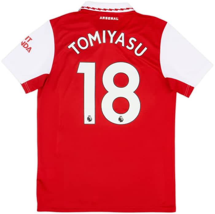 2022-23 Arsenal Home Shirt Tomiyasu #18 - 10/10 - (M)