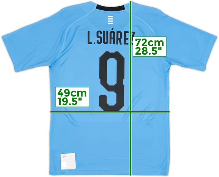 2018-19 Uruguay Home Shirt Suarez #9 (M)
