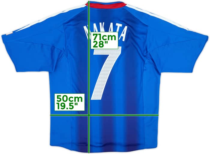 2004-06 Japan Home Shirt Nakata #7 - 8/10 - (M)