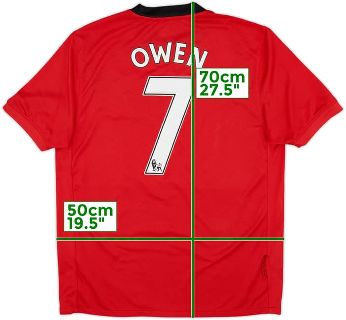 2009-10 Manchester United Home Shirt Owen #7 - 7/10 - (M)