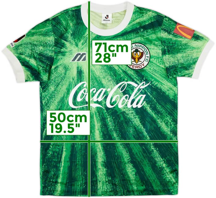 1993-95 Verdy Kawasaki Home Shirt - 7/10 - (M/L)