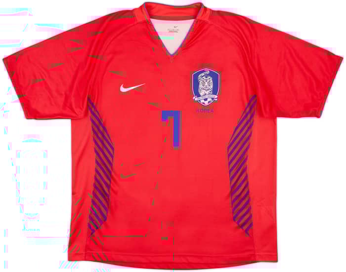 2006-08 South Korea Home Shirt Ji Sung #7 - 7/10 - (L)
