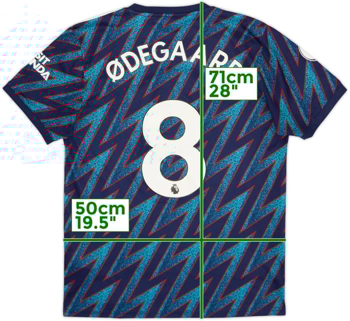 2021-22 Arsenal Third Shirt Odegaard #8 - 8/10 - (M)