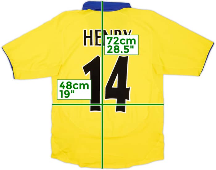 2003-05 Arsenal Away Shirt Henry #14 - 8/10 - (S)