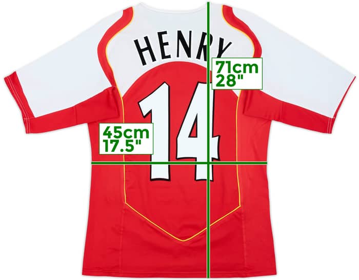 2004-05 Arsenal Home Shirt Henry #14 - 7/10 - (S)