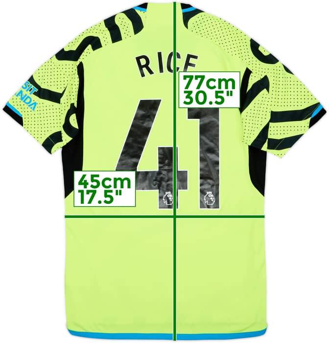2023-24 Arsenal Away Shirt Rice #41 - 6/10 - (S)