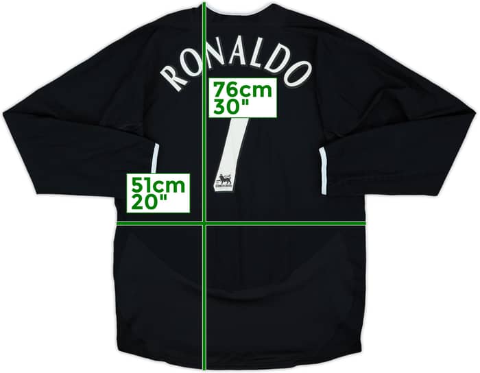 2003-05 Manchester United Away L/S Shirt Ronaldo #7 - 7/10 - (M)