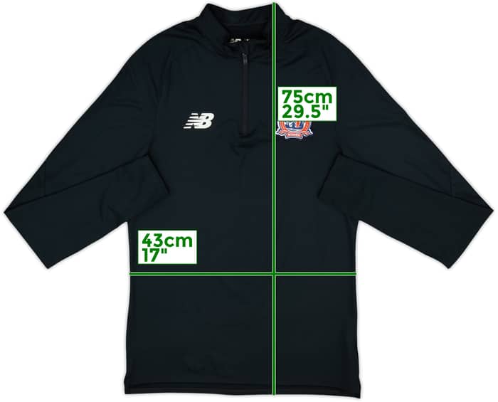 2022-23 AFC Fylde Women's New Balance 1/4 Zip Drill Top - 10/10 - (M)