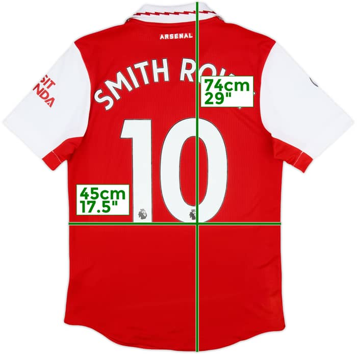 2022-23 Arsenal Authentic Home Shirt Smith Rowe #10 - 10/10 - (S)