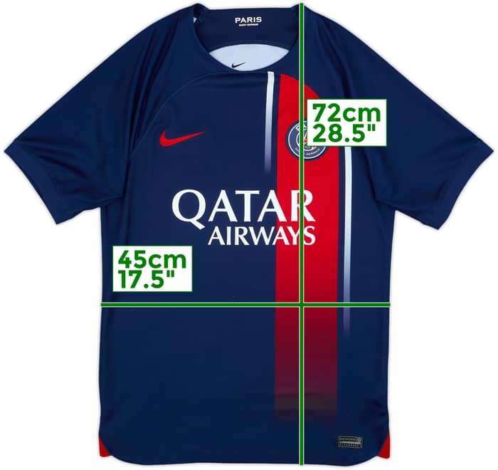 2023-24 Paris Saint-Germain Home Shirt - 8/10 - (S)