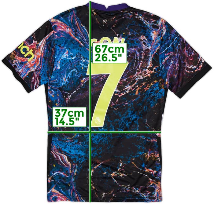 2021-22 Tottenham Away Shirt Son #7 - 5/10 - (XS)