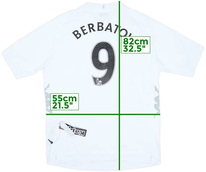 2012-13 Fulham Fourth Shirt Berbatov #9 (3XL)
