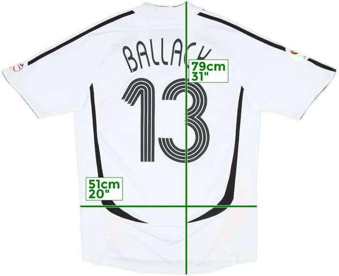 2005-07 Germany Home Shirt Ballack #13 - 8/10 - (M)