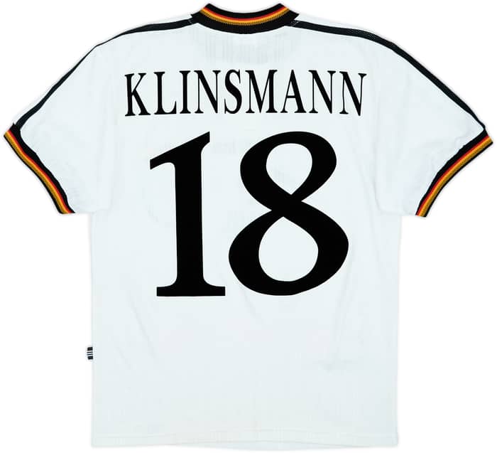 1996-98 Germany Home Shirt Klinsmann #18 - 8/10 - (XL.Boys)