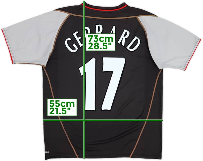 2002-04 Liverpool Away Shirt Gerrard #17 - 5/10 - (M)