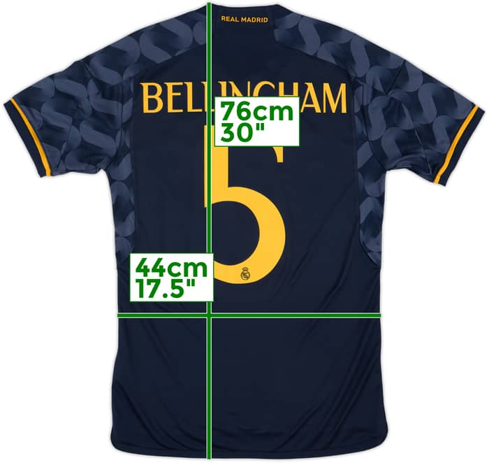 2023-24 Real Madrid Away Shirt Bellingham #5 - 8/10 - (S)