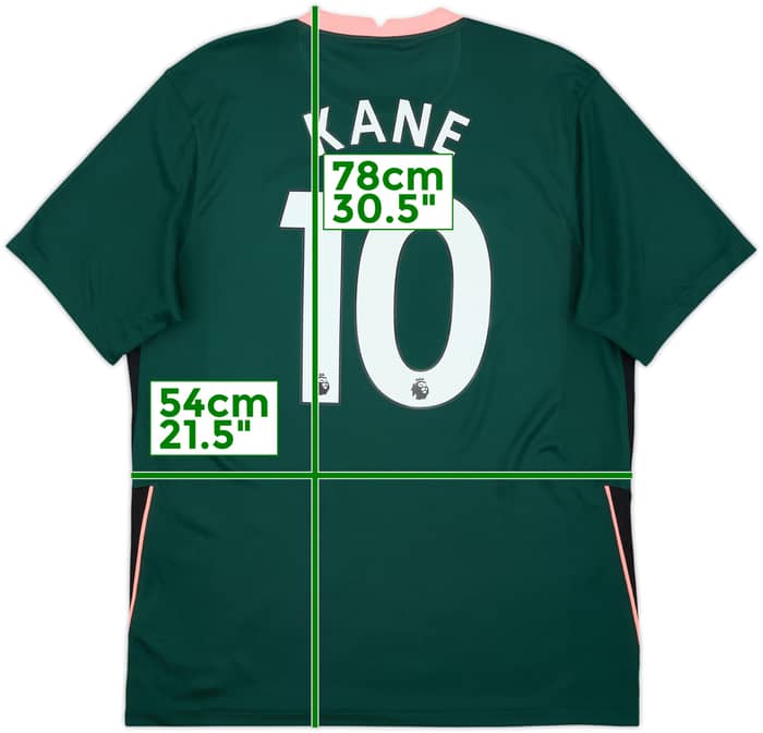 2020-21 Tottenham Away Shirt Kane #10 - 8/10 - (L)