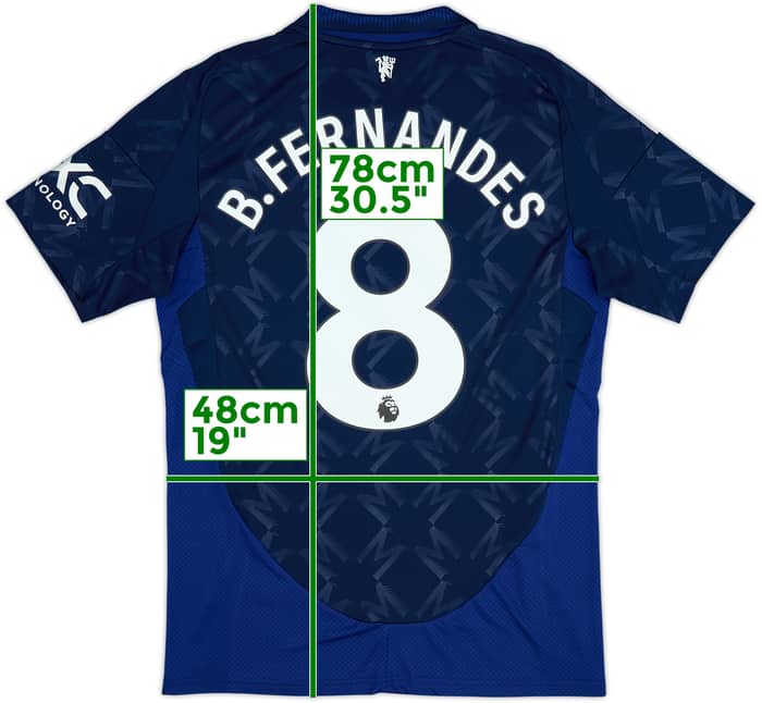 2024-25 Manchester United Away Shirt B.Fernandes #8 - 10/10 - (M)