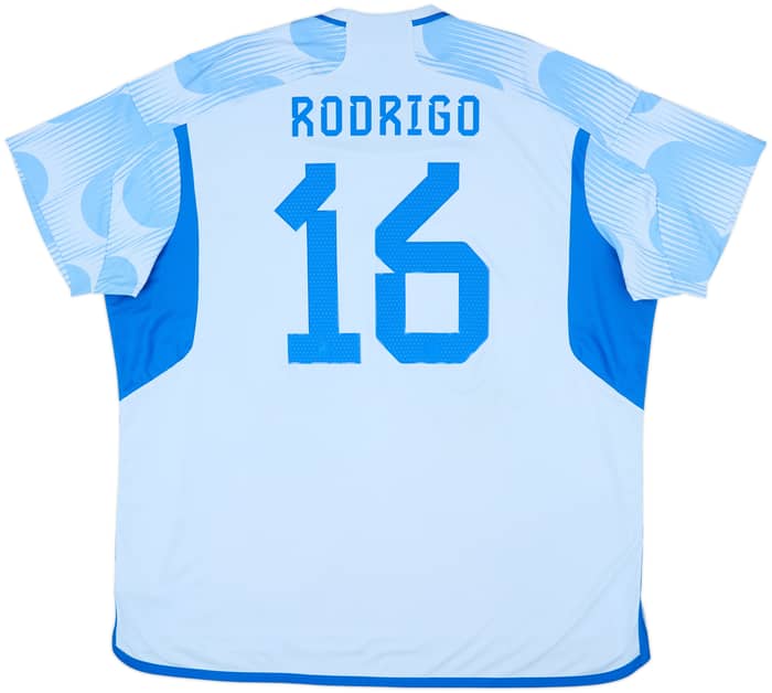 2022-23 Spain Away Shirt Rodrigo #16 - 9/10 - (3XL)