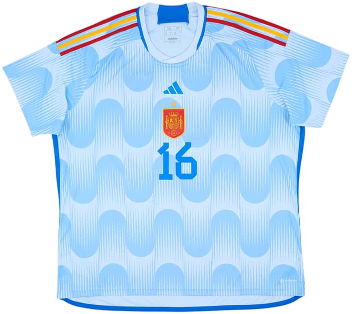 2022-23 Spain Away Shirt Rodrigo #16 - 9/10 - (3XL)