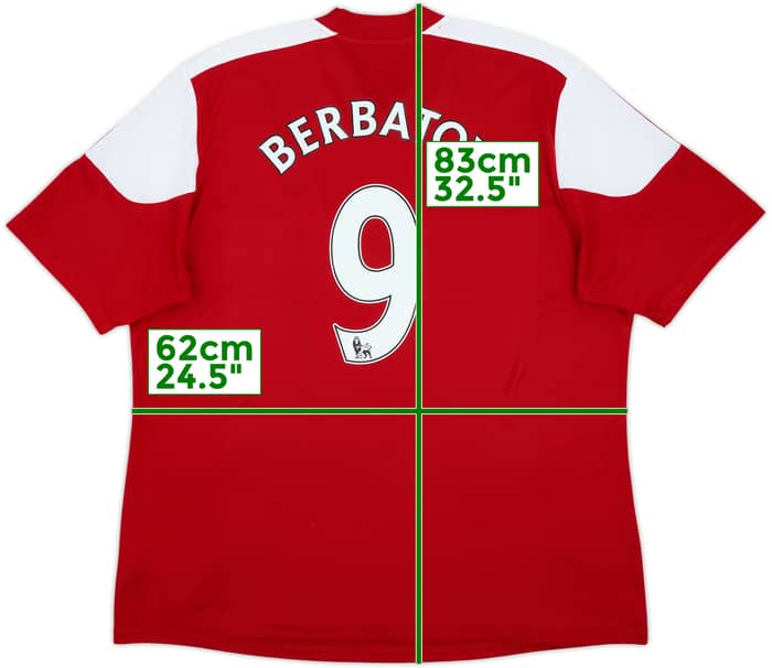 2013-15 Fulham Away Shirt Berbatov #9 - 8/10 - (XXL)