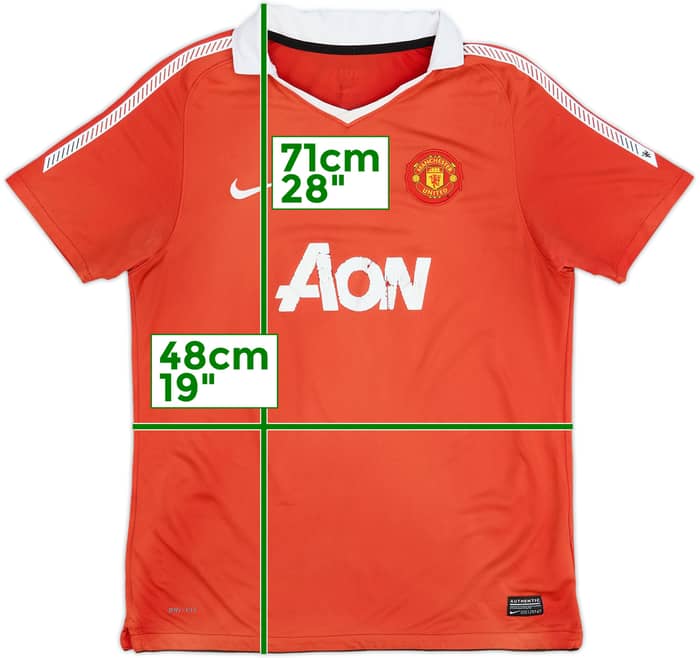 2010-11 Manchester United Home Shirt - 4/10 - (XL.Boys)