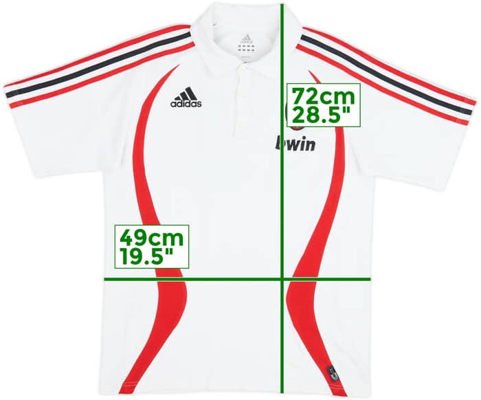 2006-07 AC Milan adidas Polo Shirt - 7/10 - (S)