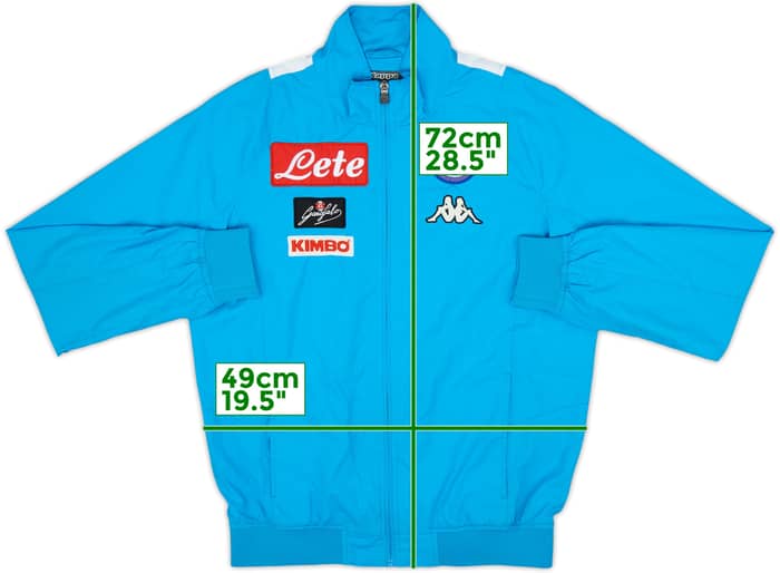2016-17 Napoli Kappa Track Jacket - 8/10 - (M)