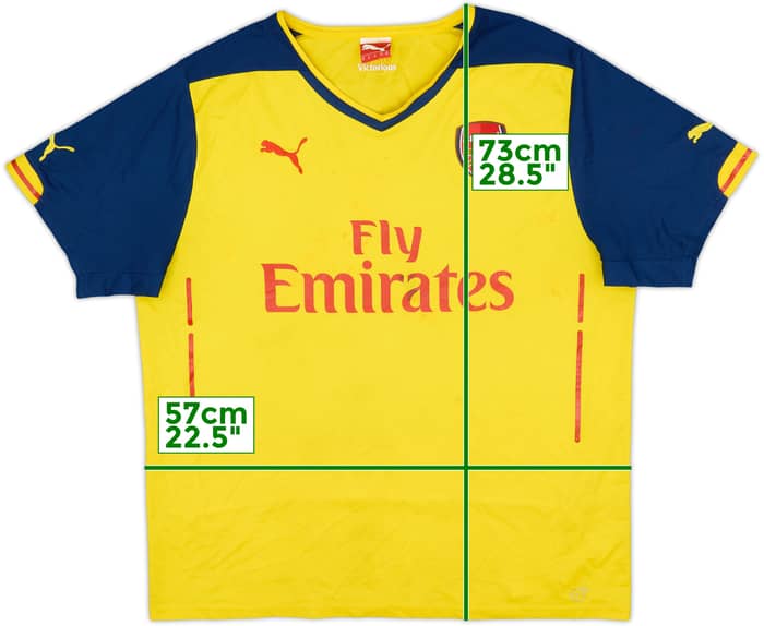 2014-15 Arsenal Away Shirt - 5/10 - (XL)