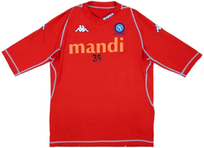 2004-05 Napoli Player Issue Kappa Training Shirt #35 - 5/10 - (XXL)