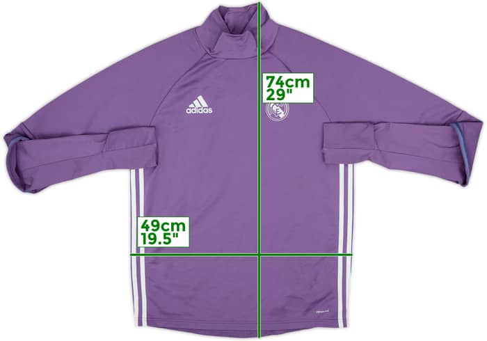 2016-17 Real Madrid adidas Drill Top - 7/10 - (M)