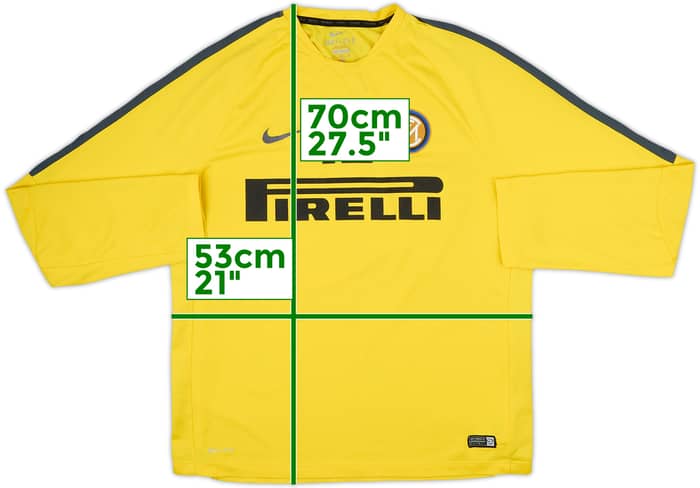 2014-15 Inter Milan Player Issue Nike Training L/S Shirt #12 - 5/10 - (XL)