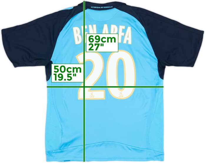 2008-09 Olympique Marseille Away Shirt Ben Arfa #20 - 6/10 - (XL.Boys)