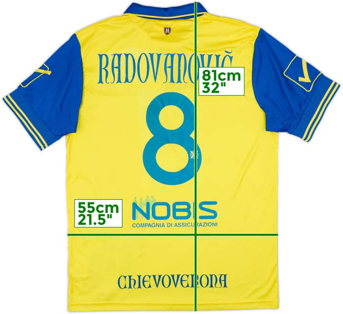 2015-16 Chievo Verona Home Shirt Radovanovic #8 - 7/10 - (XL)
