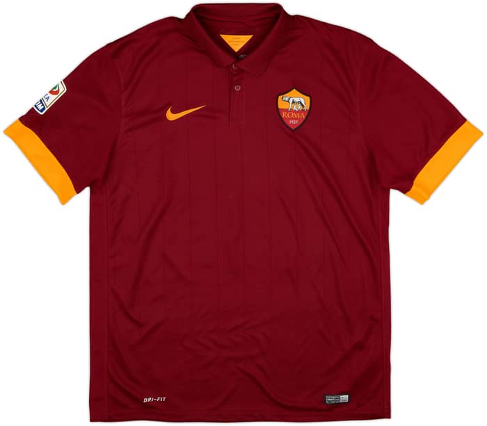 2014-15 Roma Home Shirt Romagnoli #11 - 8/10 - (L)