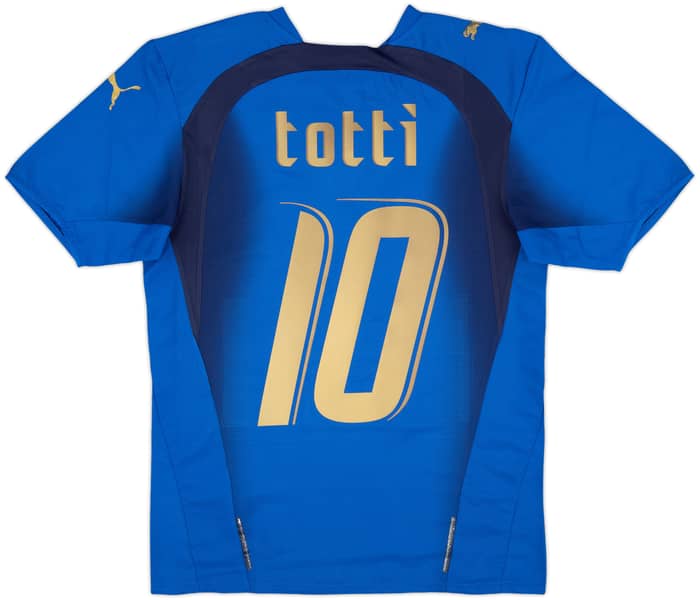 2006 Italy Home Shirt Totti #10 - 7/10 - (XS)