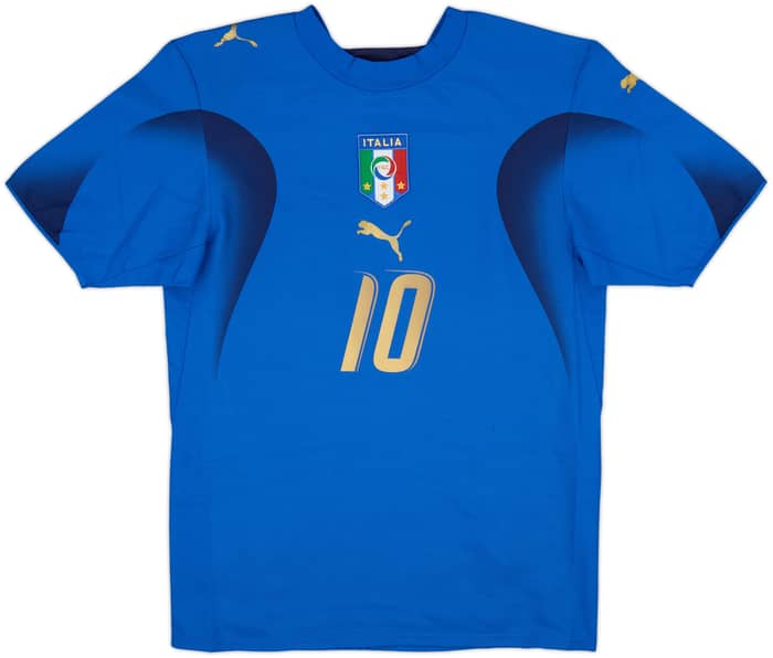 2006 Italy Home Shirt Totti #10 - 7/10 - (XS)