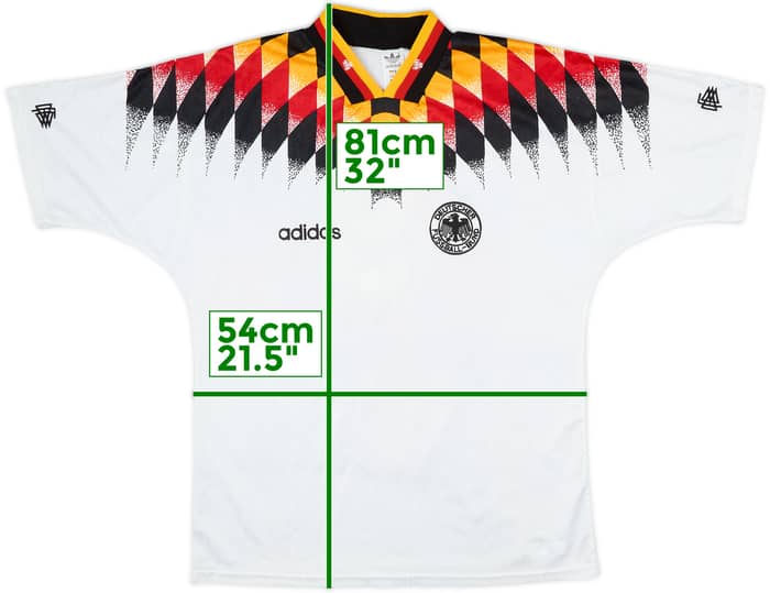 1994-96 Germany Home Shirt #9 - 8/10 - (L)
