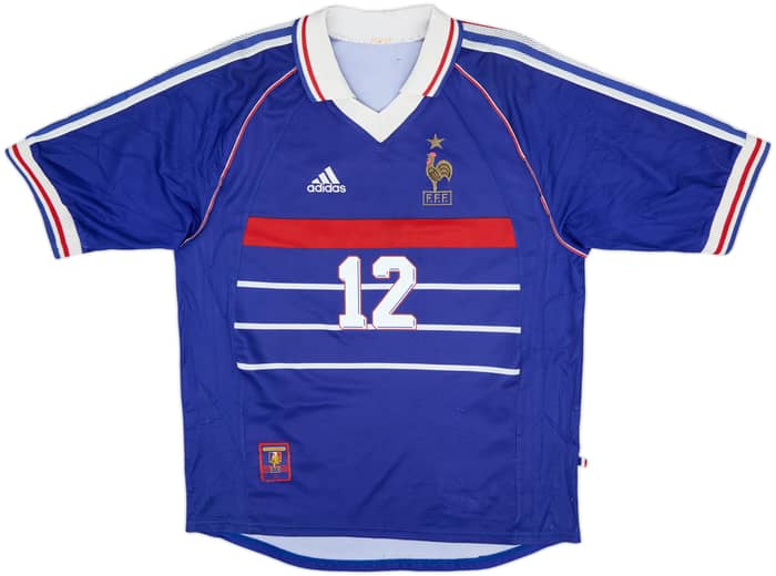 1998-00 France Home Shirt Henry #12 - 6/10 - (L)