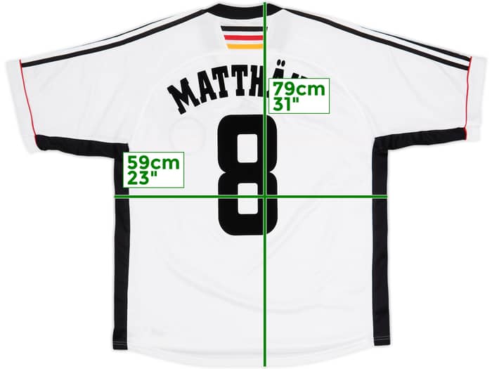 1998-00 Germany Home/Training Shirt Matthaus #8 - 8/10 - (L)