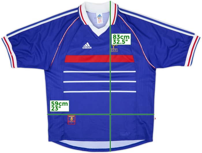1998-00 France Home Shirt #21 - 6/10 - (XL)